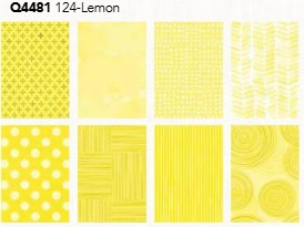 Fat Quarter Panel (44in x 72in) Lemon