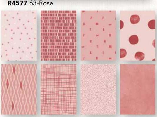 Fat Quarter Panel (44in x 72in) Rose