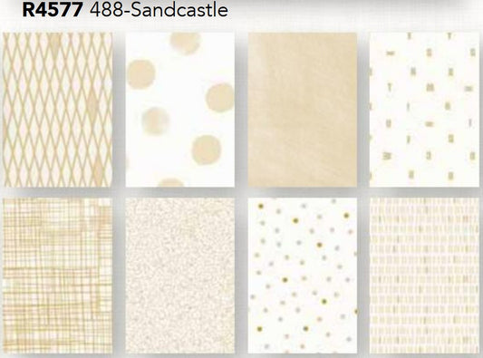 Fat Quarter Panel (44in x 72in) Sandcastle