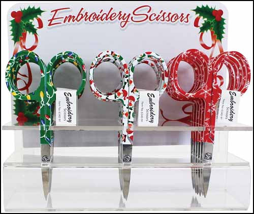Holiday Embroidery Scissors (3.75")