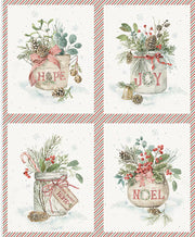 Holiday Spirit Season's Greetings Pillow Panel