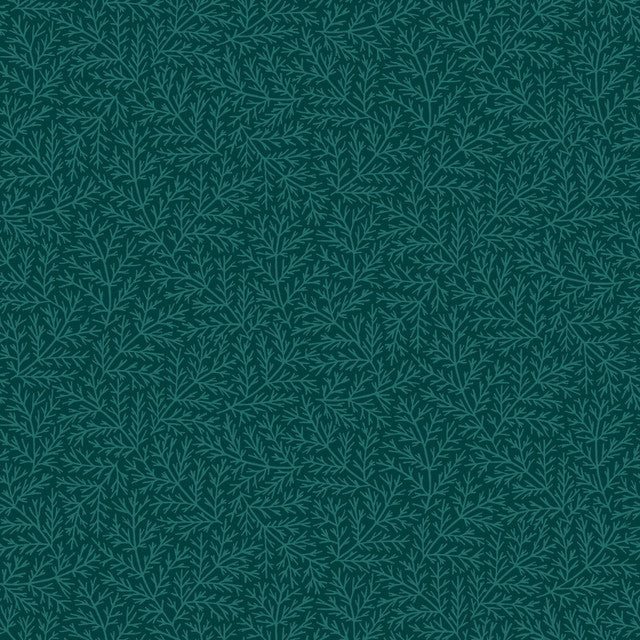 Holiday Stitches Branches Deep Green