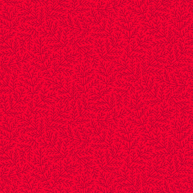 Holiday Stitches Branches Red