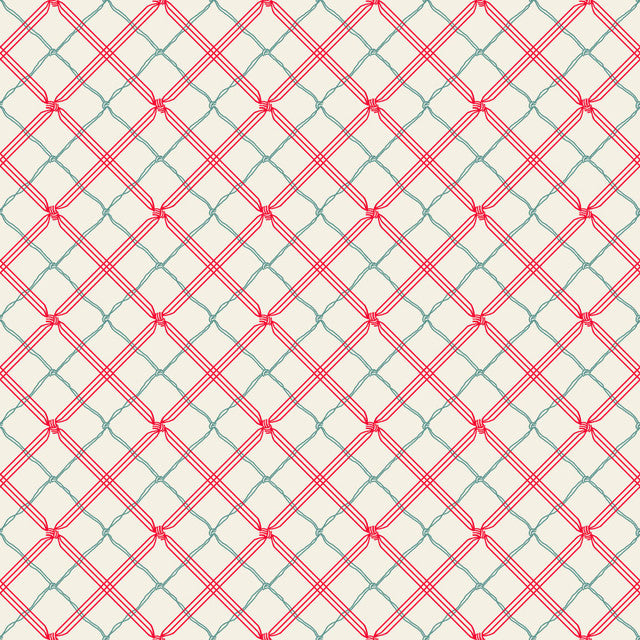 Holiday Stitches Plaid Cream