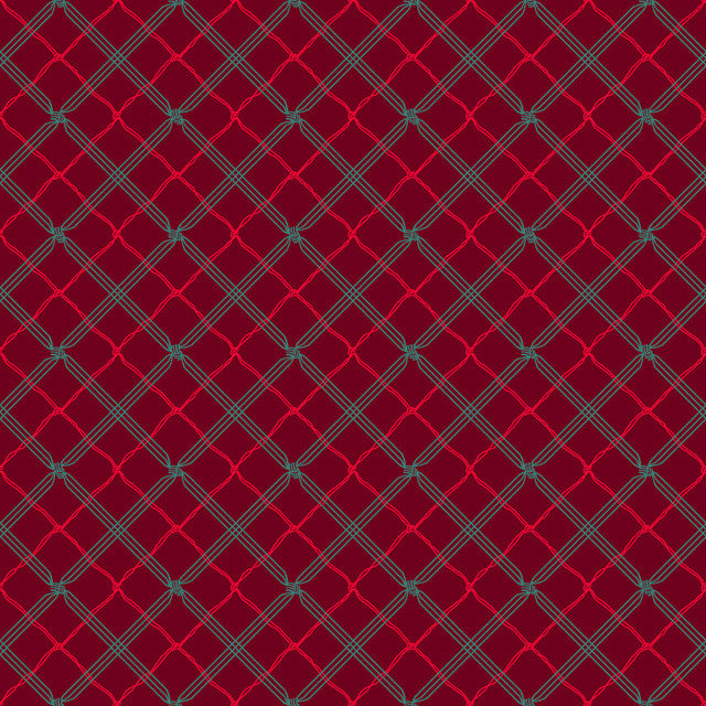 Holiday Stitches Plaid Deep Red