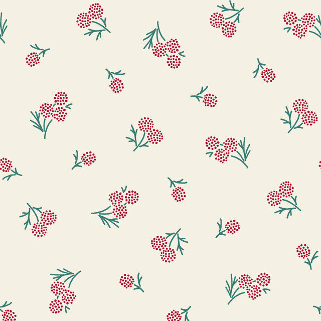 Holiday Stitches Stitched Berries Cream