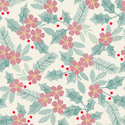 Holiday Stitches Stitched Holly Cream