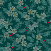 Holiday Stitches Stitched Holly Deep Green