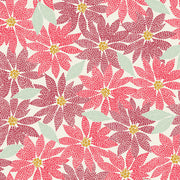 Holiday Stitches Stitched Poinsettia Cream