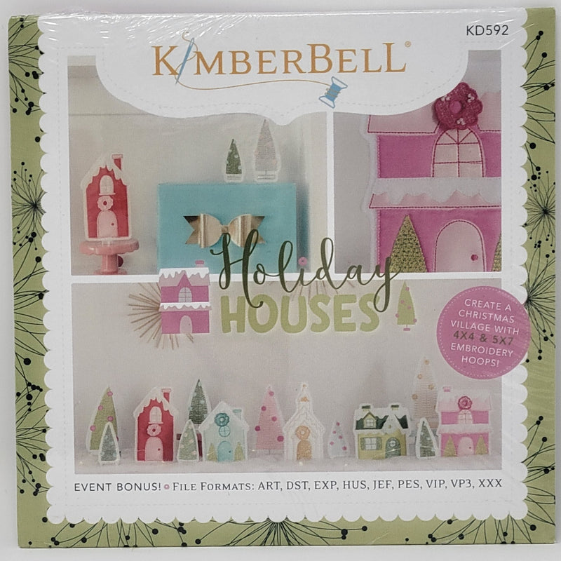 Kimberbell Holiday Houses Embroidery CD - KD592