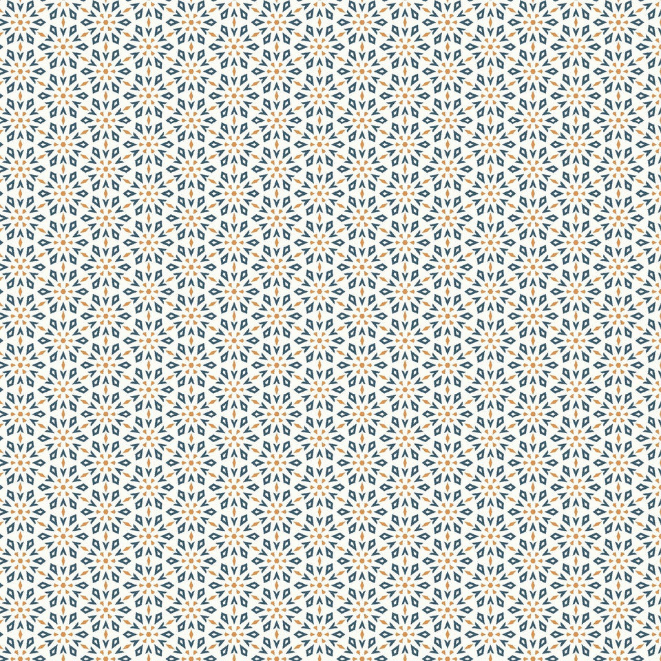 Holly Jolly Calico Ecru Geometric