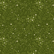 Holly Jolly Calico Evergreen Swirls Foliage
