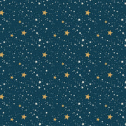 Holly Jolly Calico Navy Stars