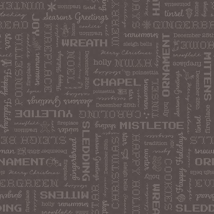 FQ - Home Town Holiday Words Dark Milk Can