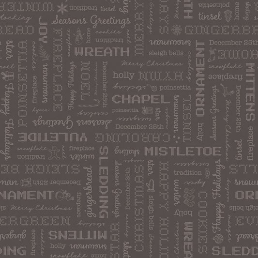 FQ - Home Town Holiday Words Dark Milk Can