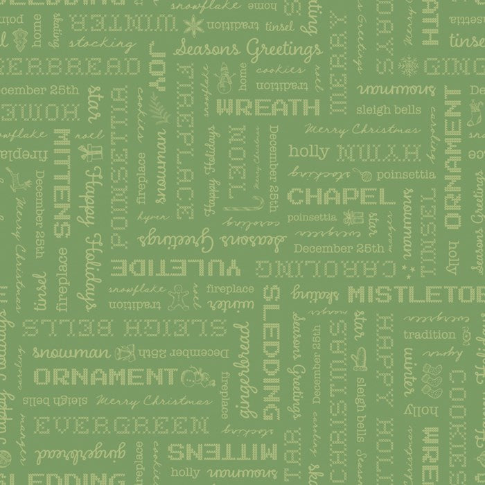 FQ - Home Town Holiday Words Basil