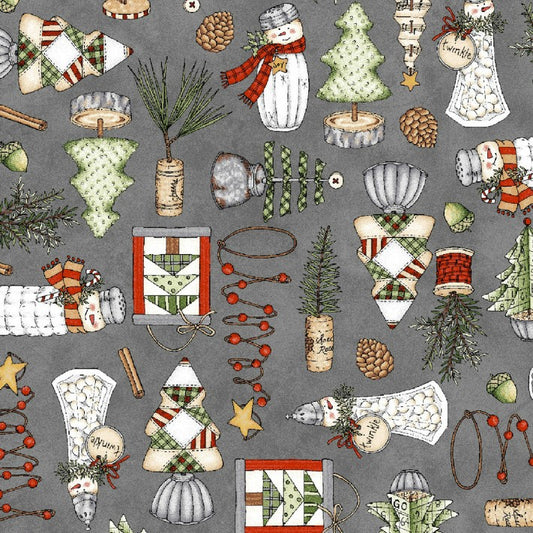 Homemade Holidays Decorations Grey