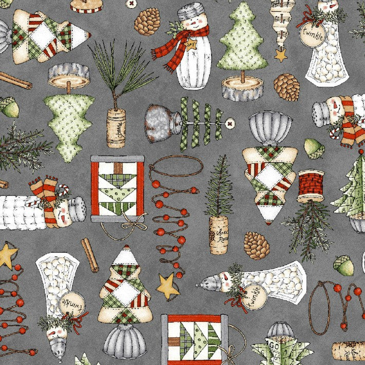 Homemade Holidays Decorations Grey