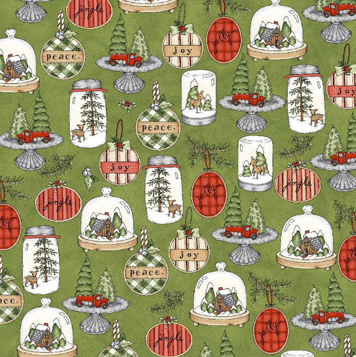 FQ Homemade Holidays Centerpieces Green