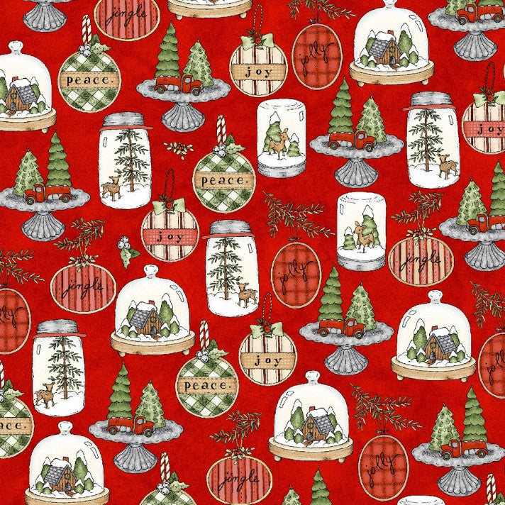 FQ Homemade Holidays Centerpieces Red