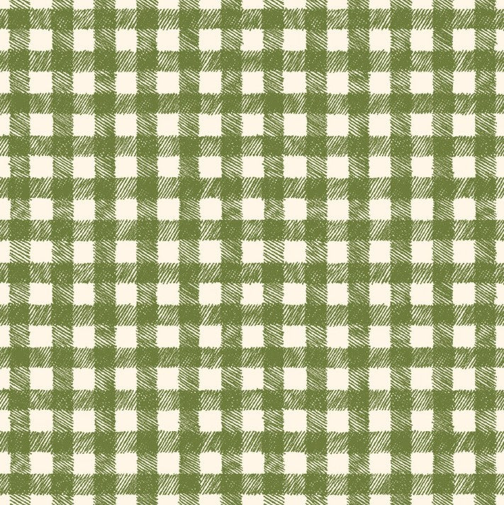 FQ Homemade Holidays Woven Check Green