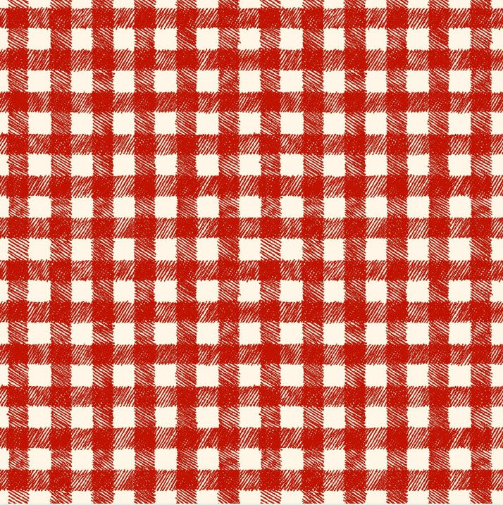 Homemade Holidays Woven Check Red