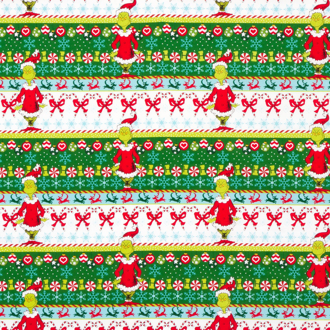 How The Grinch Stole Christmas Stripe White