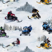 In Motion Snowmobilies White