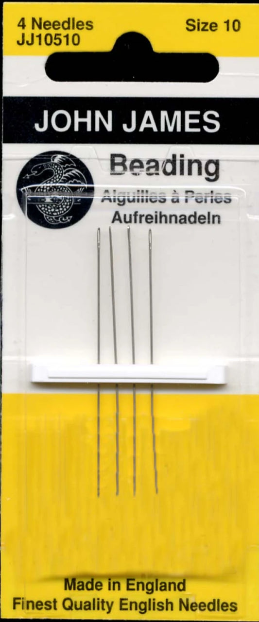 John James Size 10 Beading Needles (4pk)