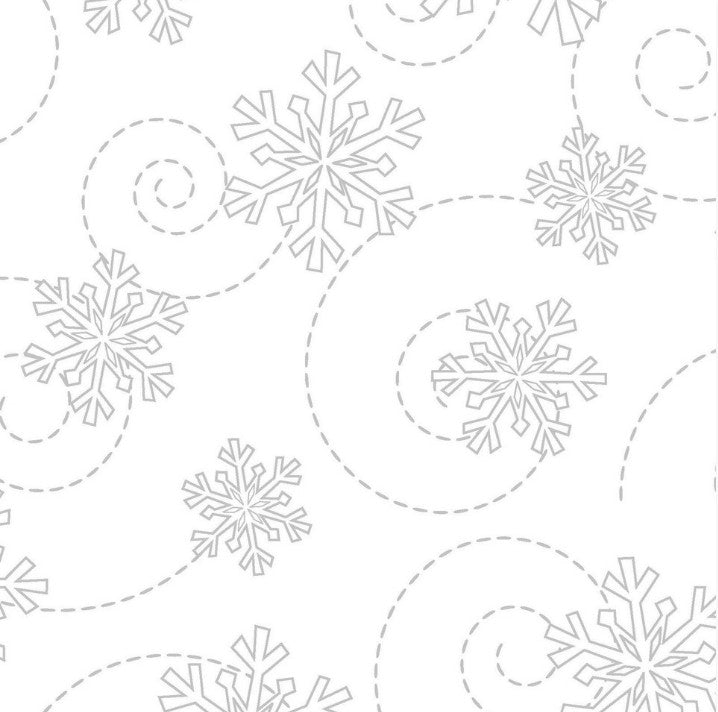 FQ Kimberbell Basics Snowflakes White on White