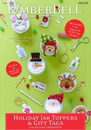 Holiday Jar Topper & Gift Tages Embroidery CD - KD5128