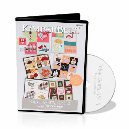 Kimberbell Mini Quilts (July - Dec) - Embroidery CD - KD5136