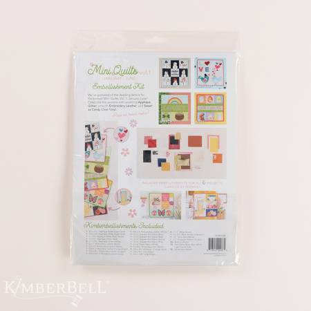 Kimberbell Mini Quilts (Jan-Jun) - Embellishment kit - KDKB1286