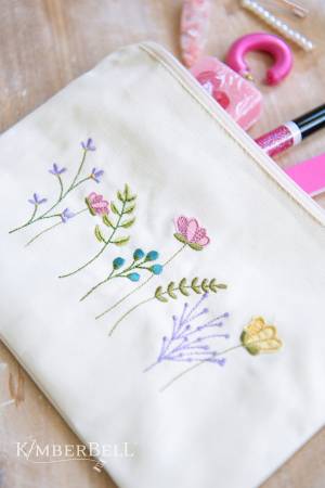 Zipper Pouch Blank Canvas Cream Large KDKB270