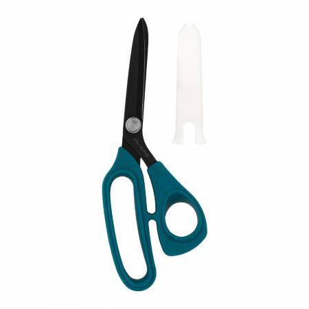 Perfect Scissors Teal 8-1/2in Bent Handle Micro-serrated Blade KKB032