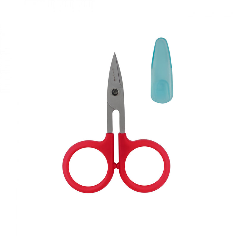 Perfect Scissors Red 3-3/4in Small curved Micro-Serrated Non-slip Blade - KKBPSC