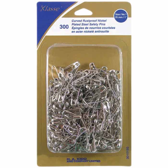KLASSE´ Curved Safety Pin 300pcs (25mm)