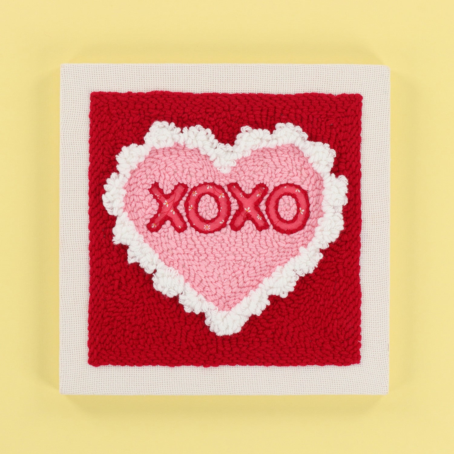 Punch Needle Hugs and Kisses