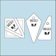 Kite in a Square On Point Ruler Set 4 x 4