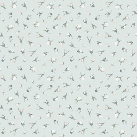 La Fleur Flannel Buds Blue