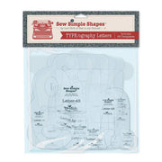 PRE ORDER - TYPE/Ography Letters Sew Simple Shapes