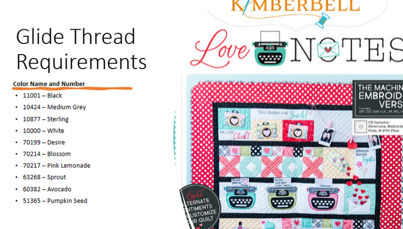 Kimberbell Love Notes Mini Embroidery Bundle