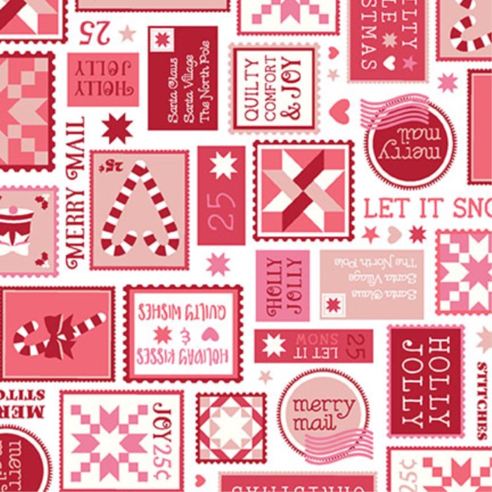 A Quilty Little Christmas Letters - MAS10575-R