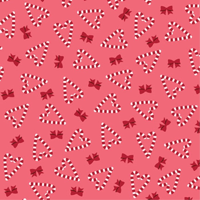 A Quilty Little Christmas Candy Cane Hearts - MAS10578-R