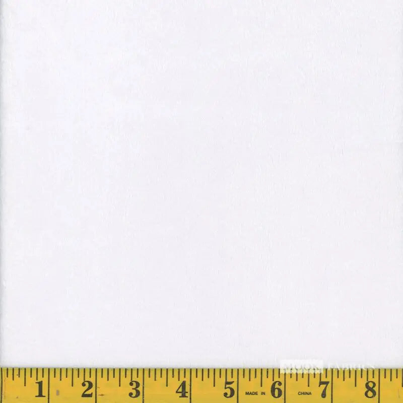 Minky Solid White