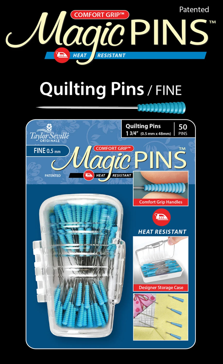 Magic Pins Quilting Fine (50Pc)