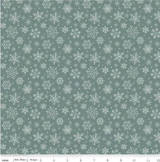 Magical Winterland Snowflake Green