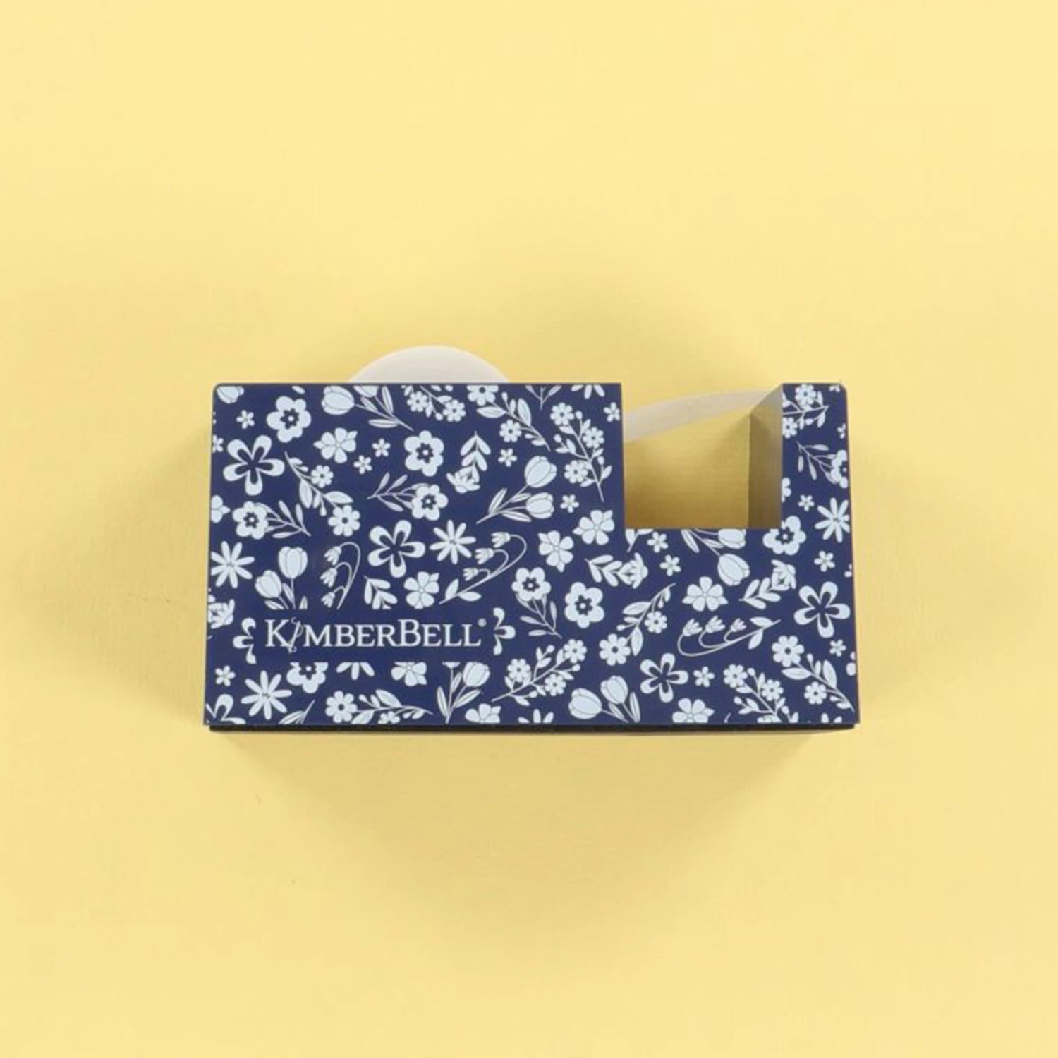 Navy Floral Tape Dispenser