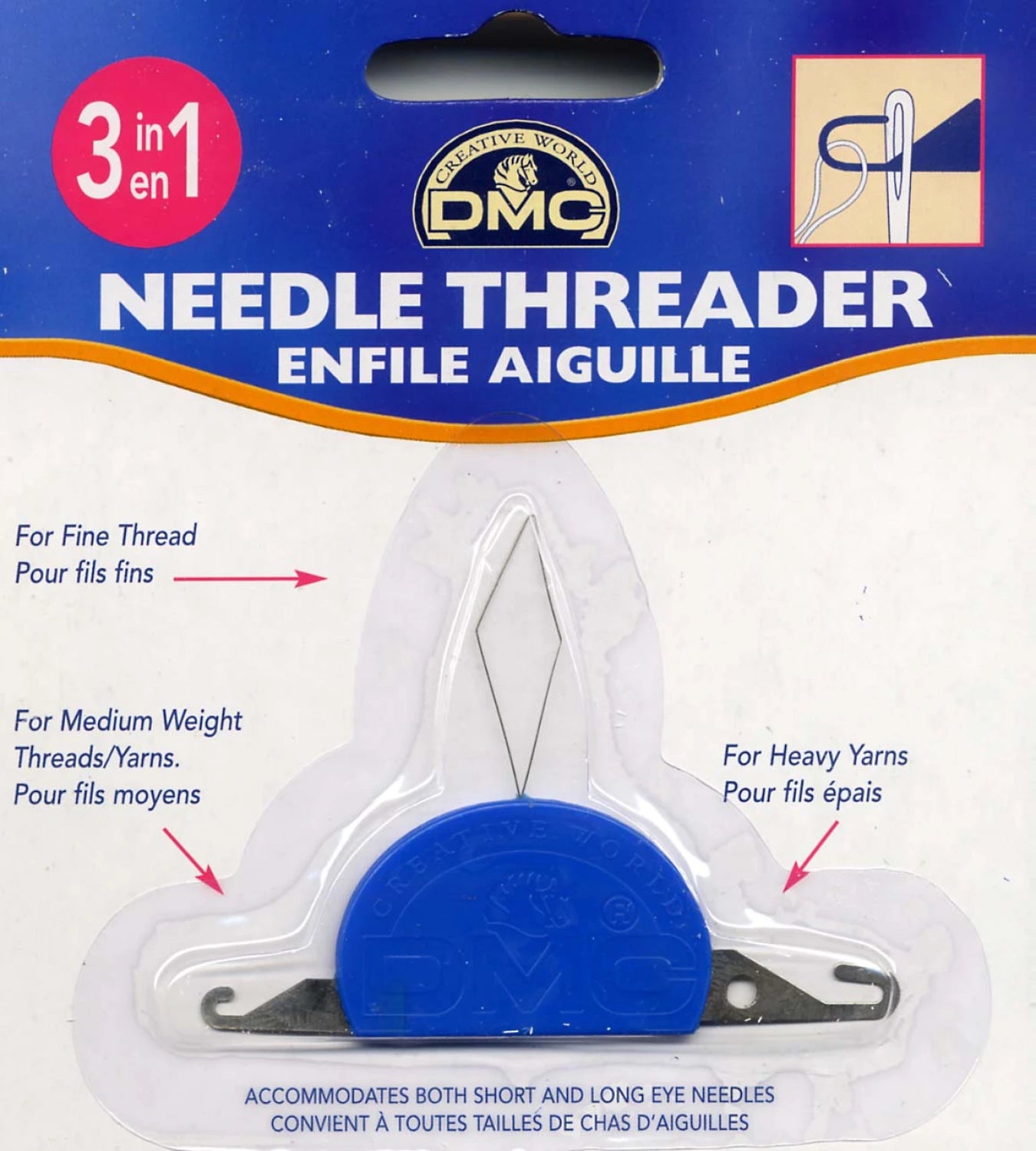 Needle Threader Plastic Aluminum
