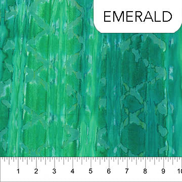 Brush Strokes Emerald